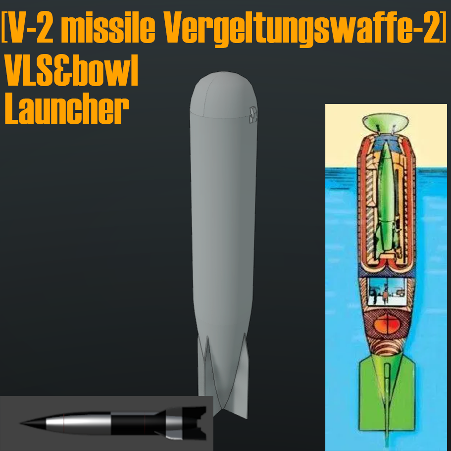 [V-2 missile Vergeltungswaffe-2]VLS&bowl Launcher