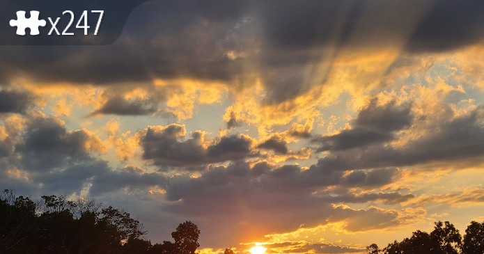 Rays of Light at Sunset