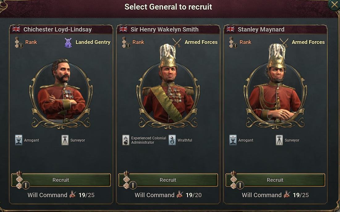 Recruit 3 Commanders