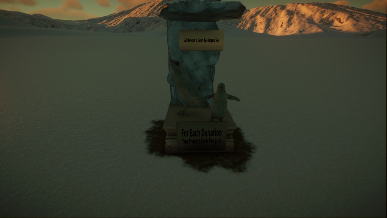 Penguin Protection Donation Statue