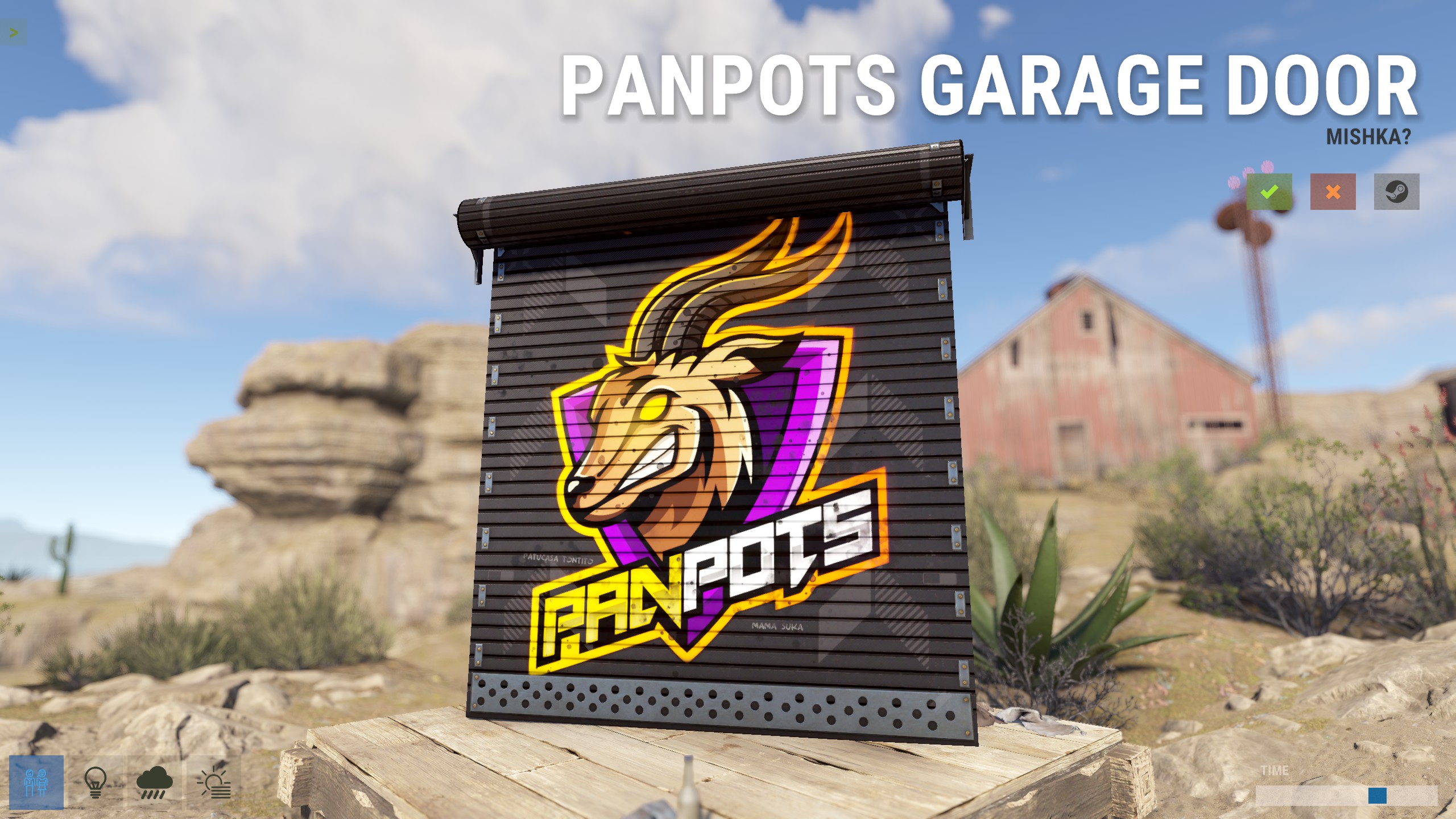 PanPots Garage Door