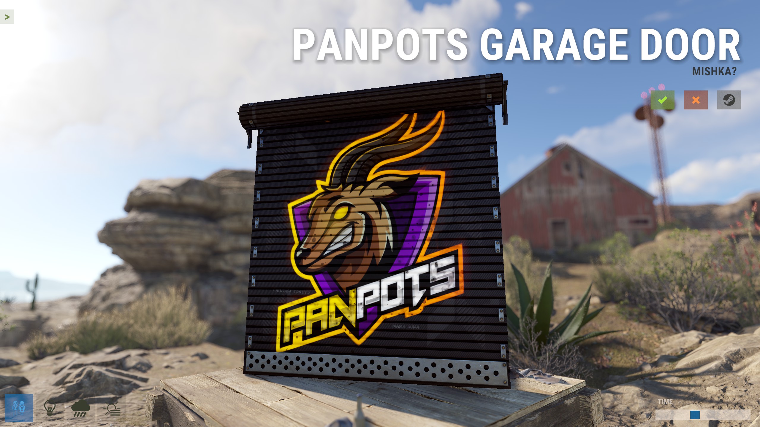 PanPots Garage Door