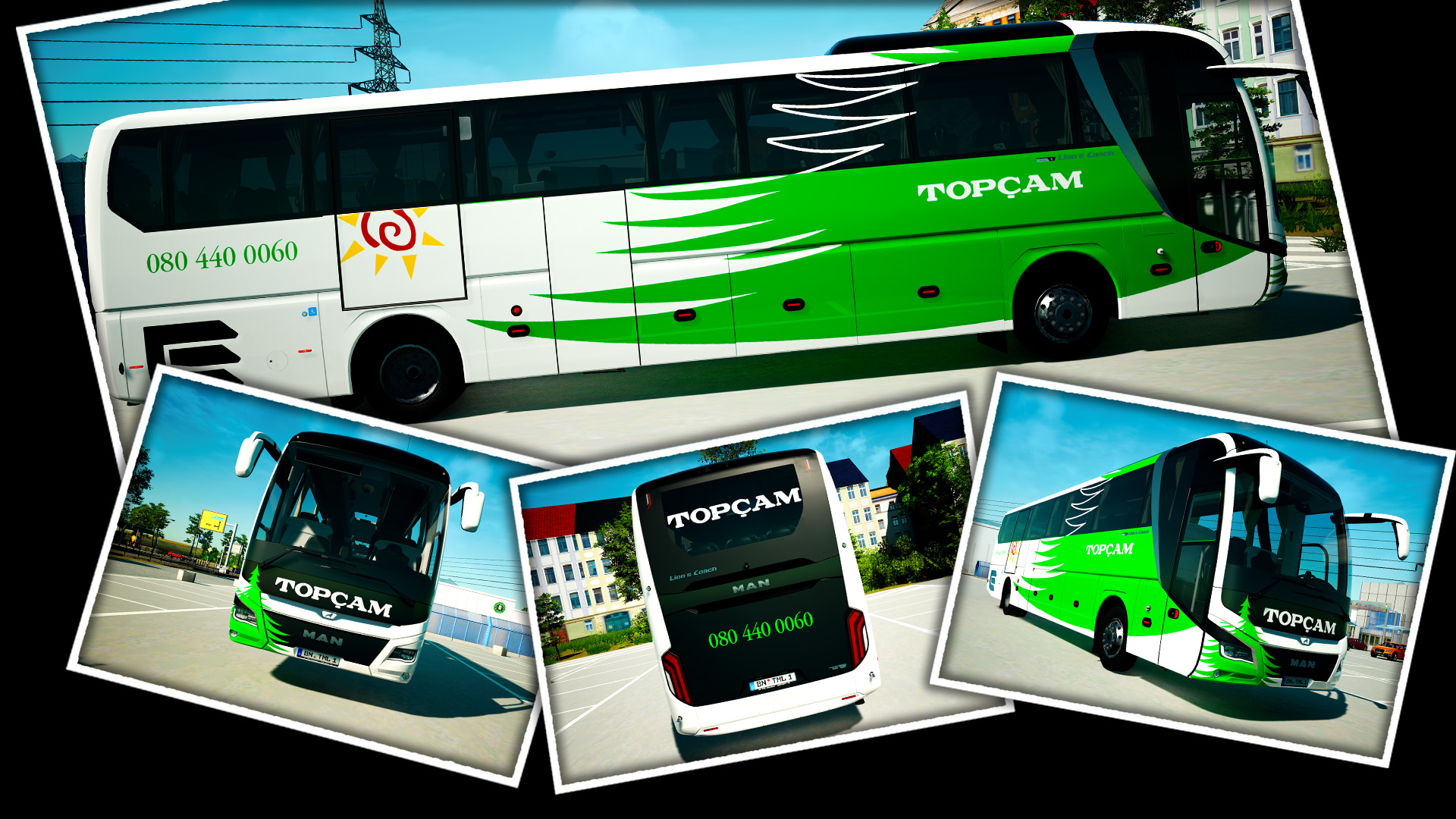 MAN Lion's Coach 3rd Gen Topçam Turizm Skin Pack