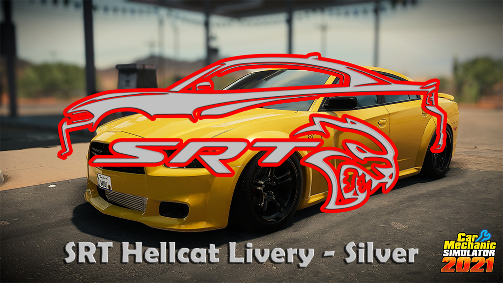 Livery Dodge Charger - SRT Hellcat Silver