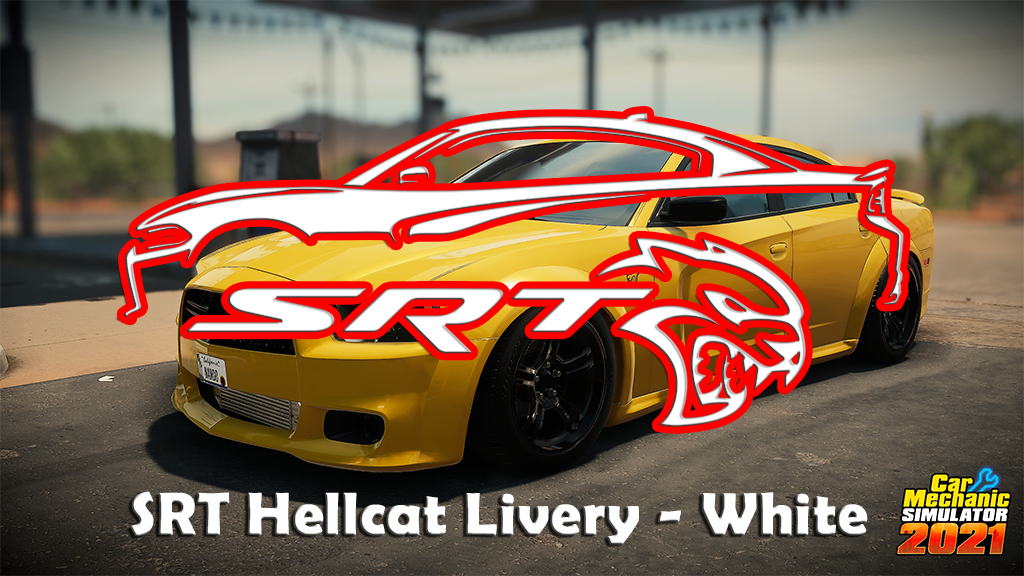 Livery Dodge Charger - SRT Hellcat White
