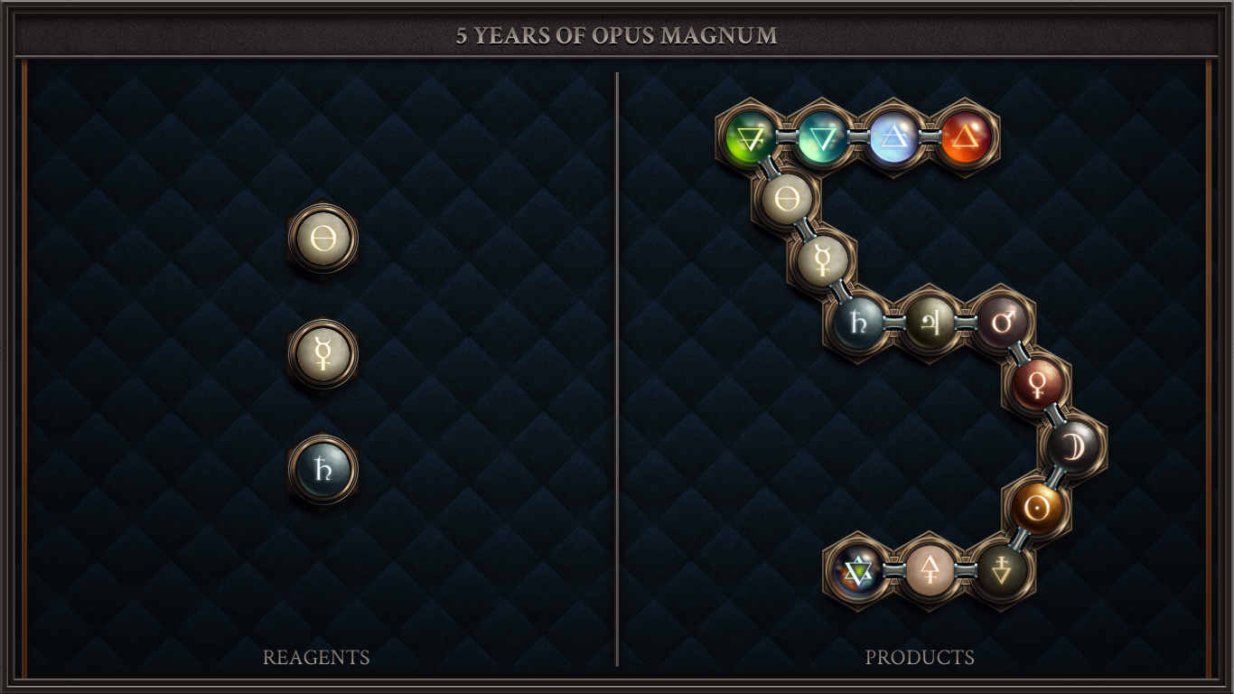 5 YEARS OF OPUS MAGNUM