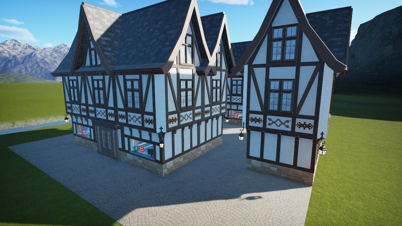 Half- Timbered Shops-Street.