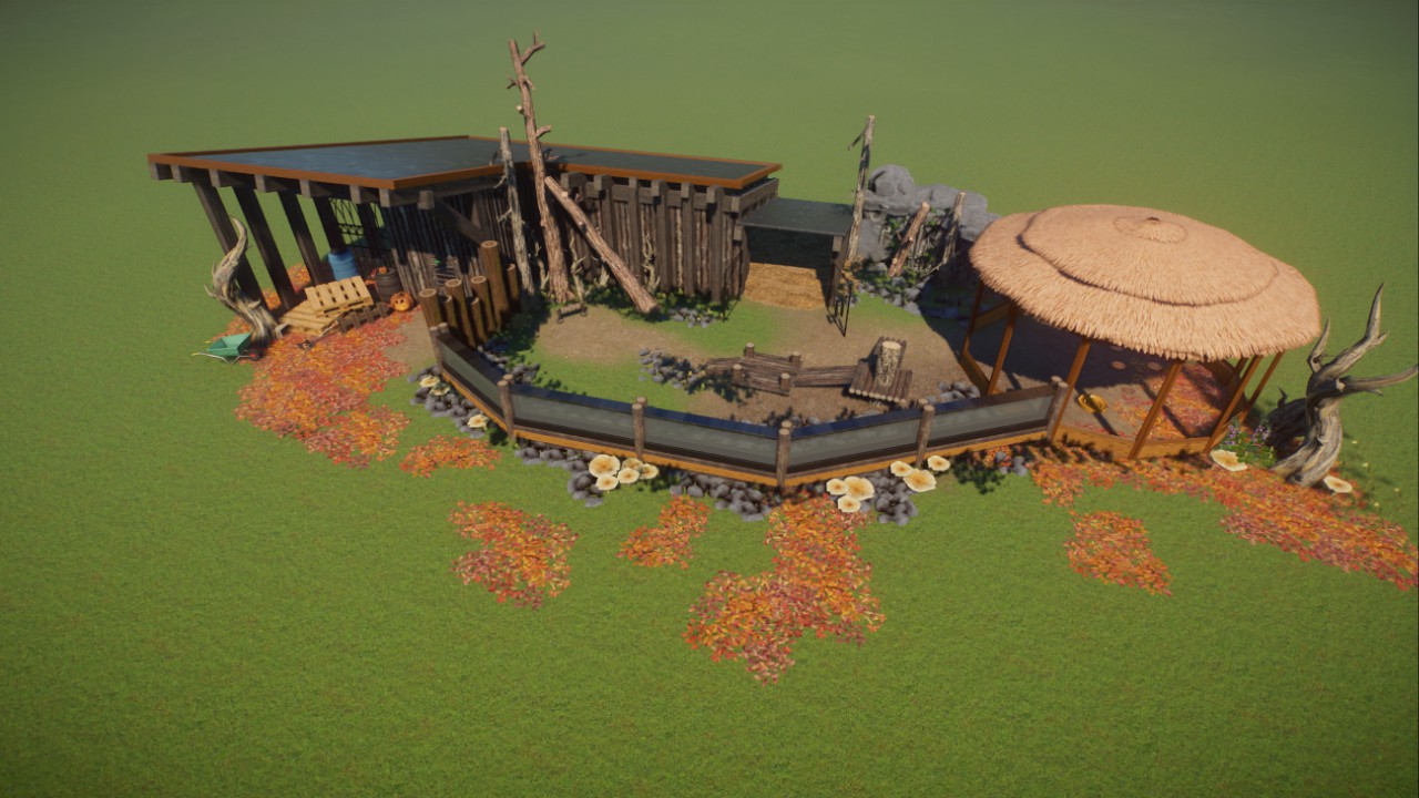 Racoon Autumn Enclosure