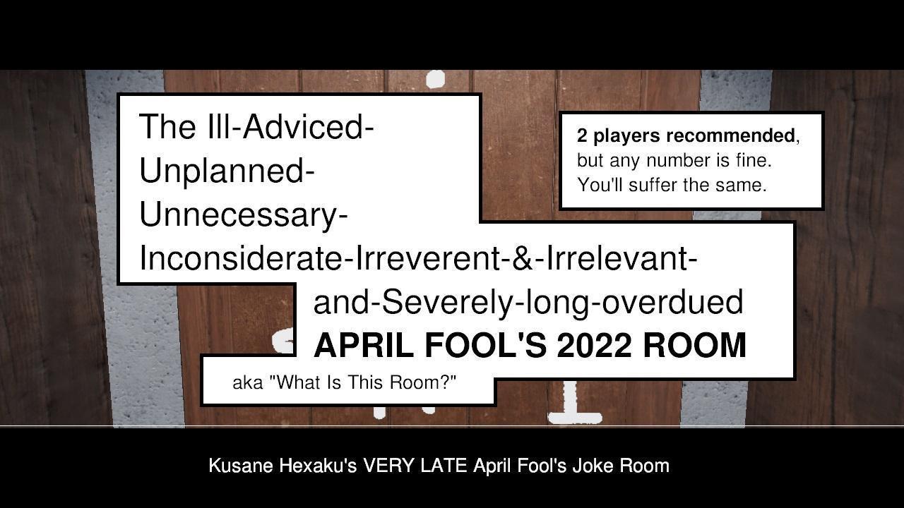 What Is This Room? [APF2022]