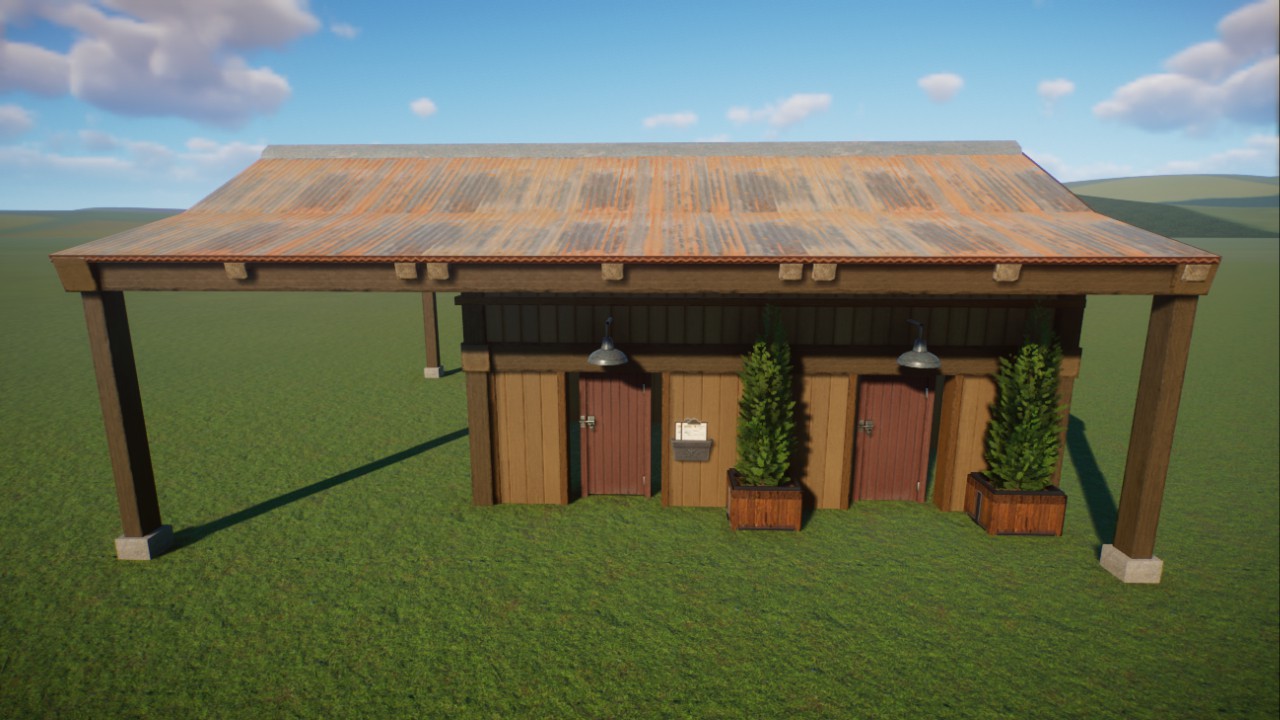 Shed / workshop style shell for staff buildings preview