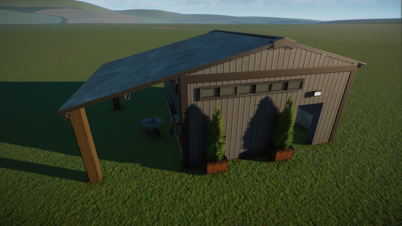 Metal shed style small quarantine shell preview