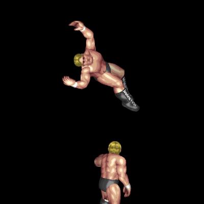 Triangle Dropkick C (to outside, dizzy)