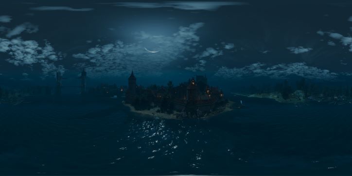 The Witcher 3 Oxenfurt at Night
