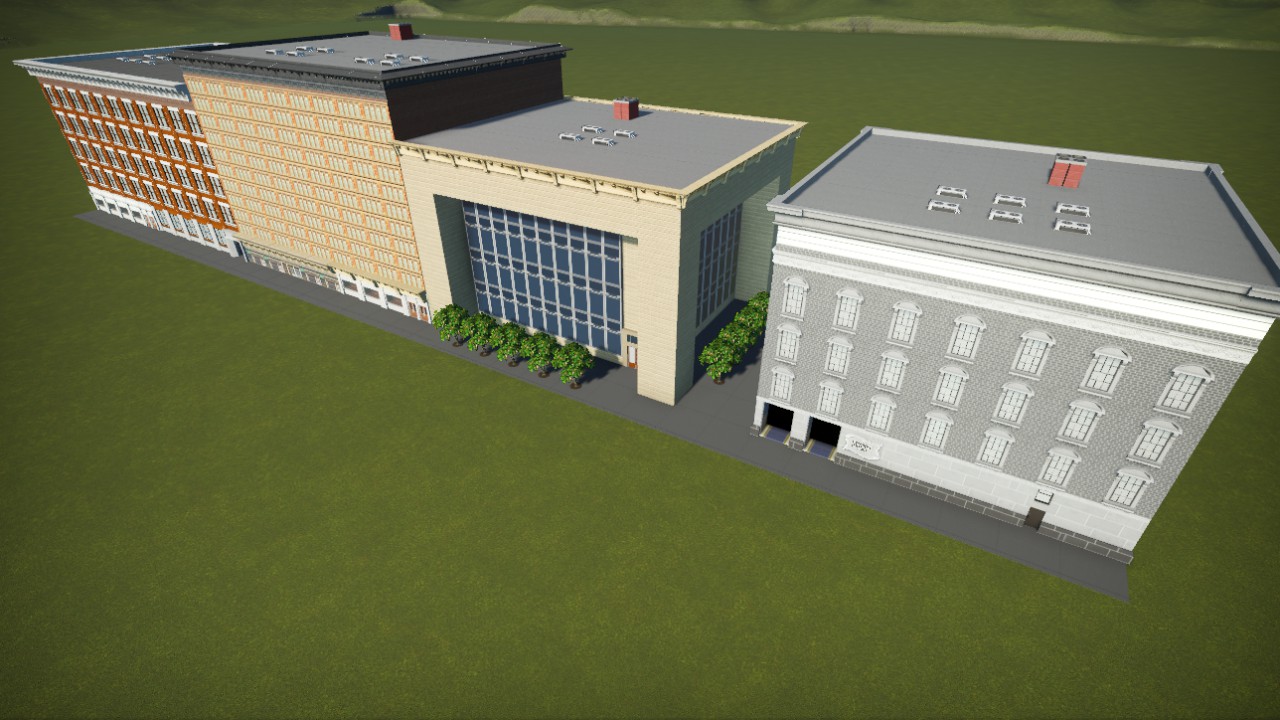 CITY BUILDINGS WITH  2 RESTRAUNT