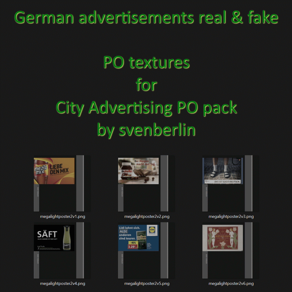 PO Textures for Mega Light Poster 2
