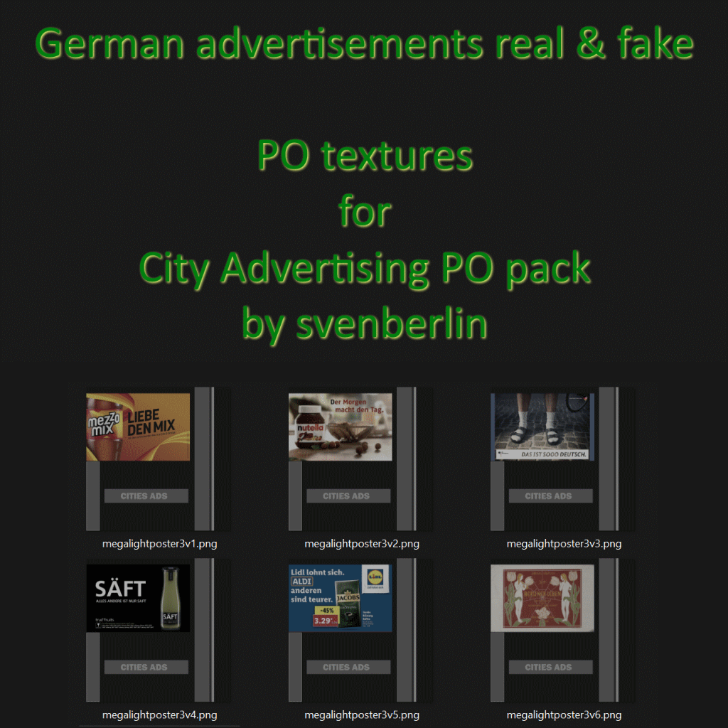 PO Textures for Mega Light Poster 3