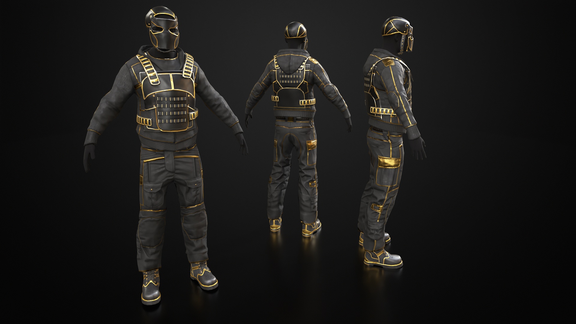 Black Gold Facemask