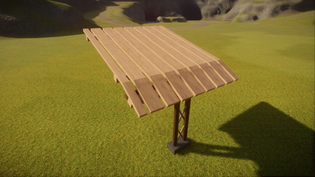 Starter - Walkway shelter with lamp [by stunfish]