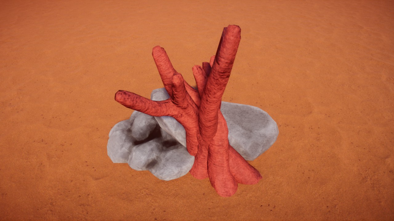Prop - Coral Red Finger
