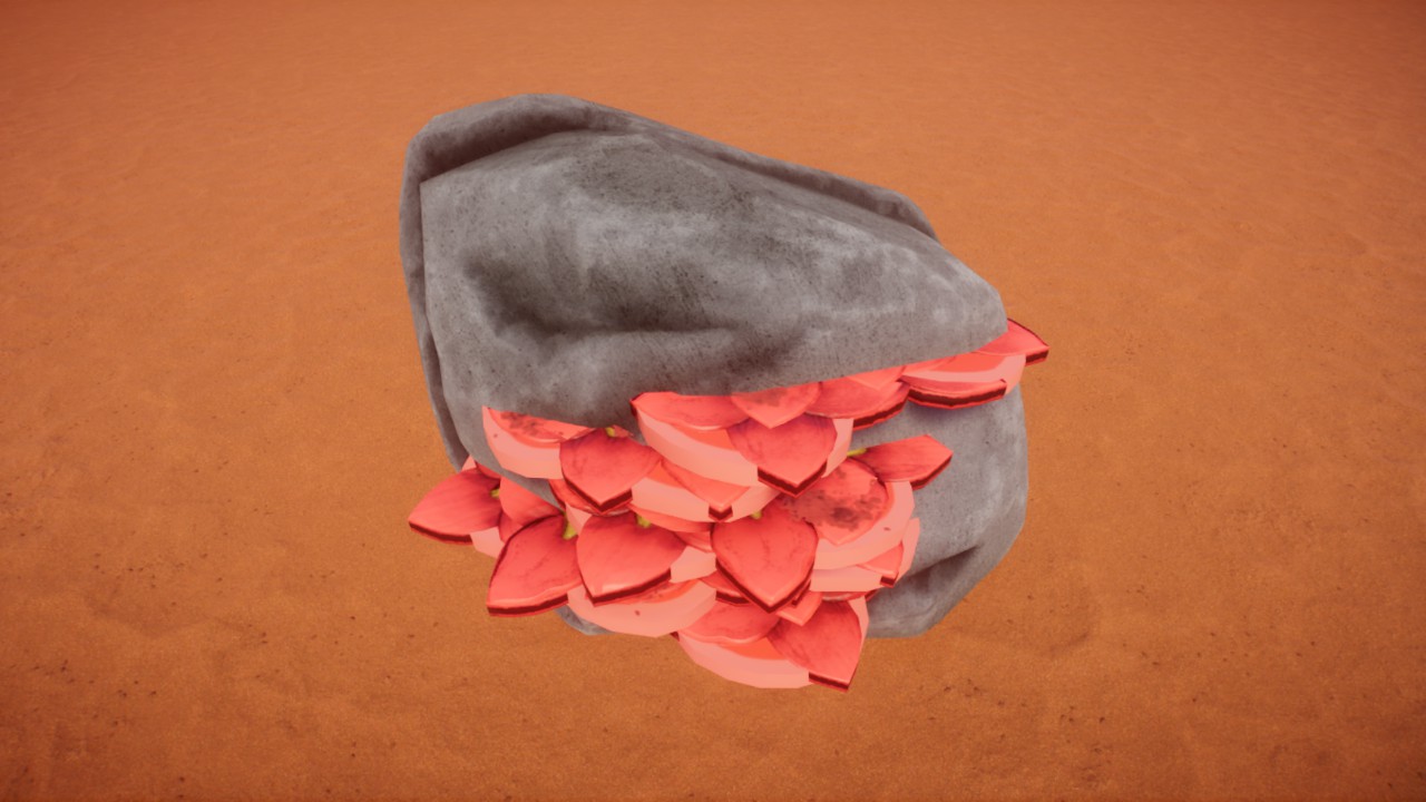 Prop - Coral Red Leaf