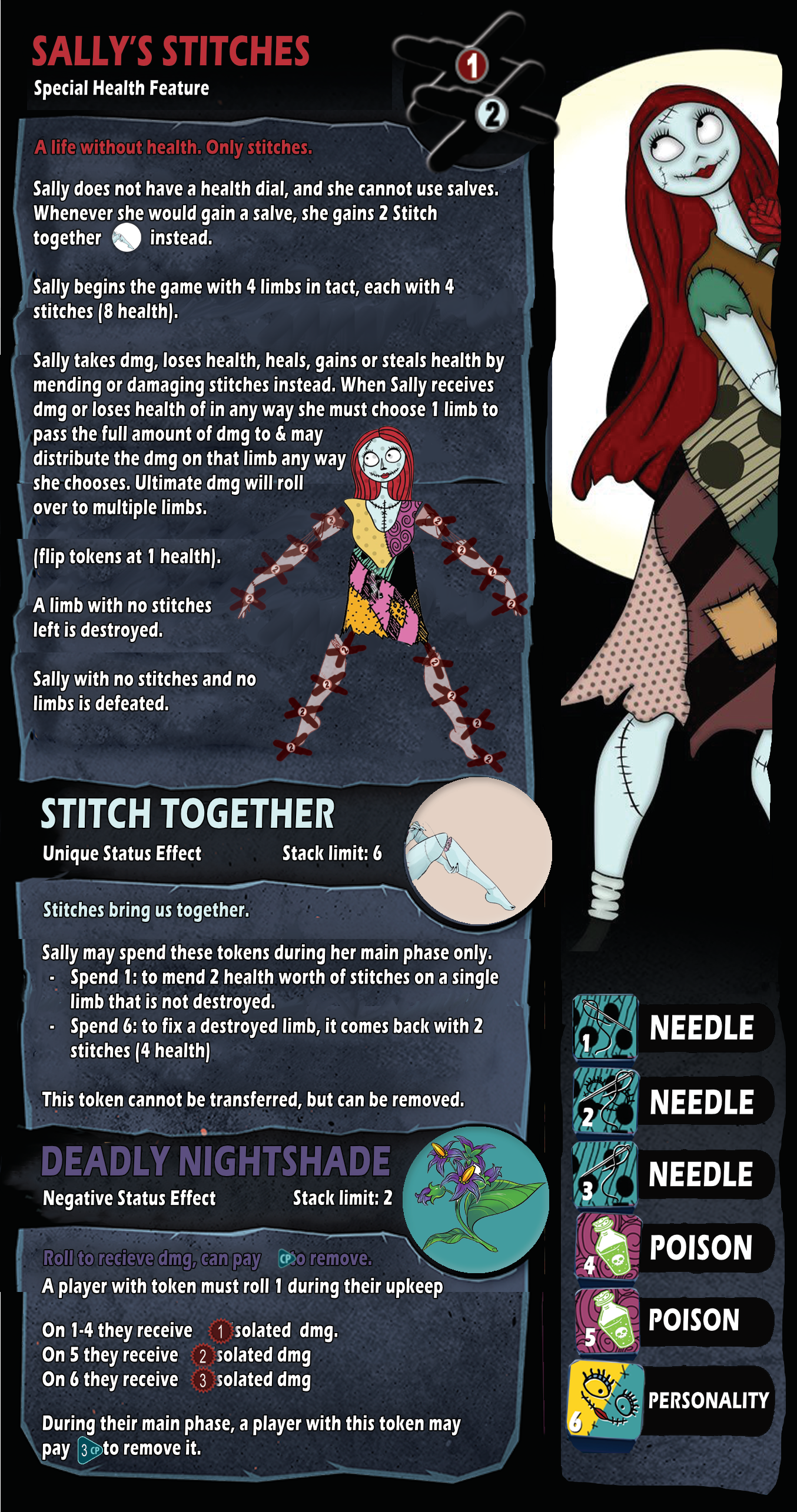 Sally Skellington: Balanced, Print N Play ready!
