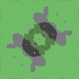 Maze rotated diagonally