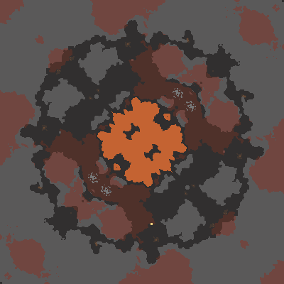 Molten Lake rotated diagonally