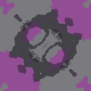 Tendrils mirrored diagonally