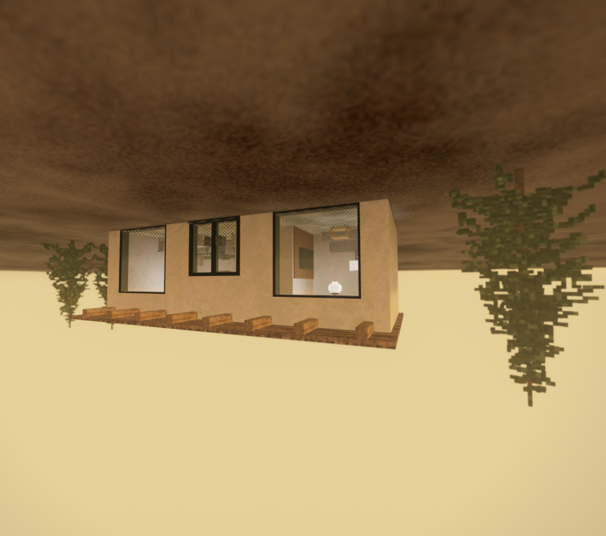 Simple House, but it's Upside Down