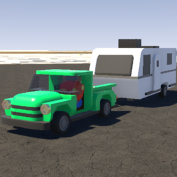 Auto + Anhänger von Brick Rigs