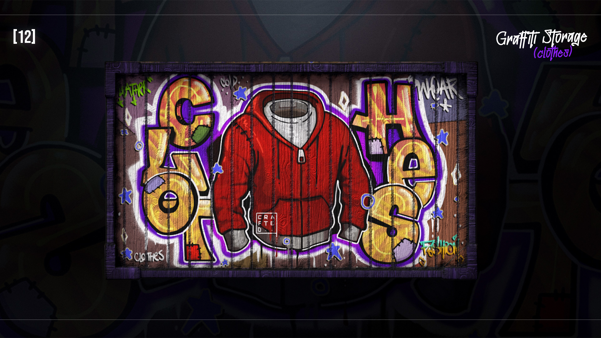 Graffiti Clothes Storage
