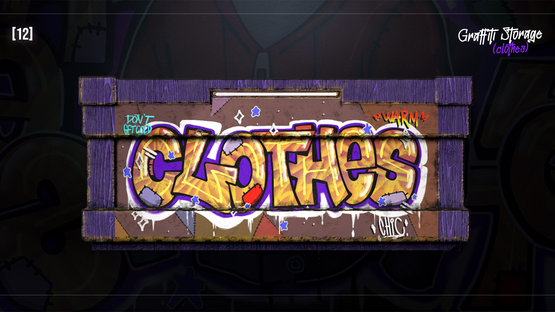 Graffiti Clothes Storage
