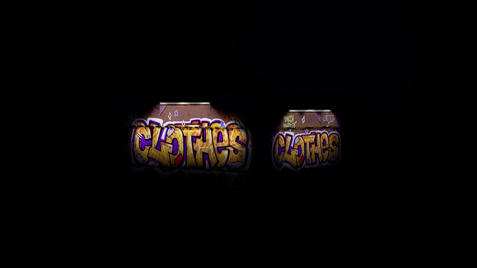 Graffiti Clothes Storage