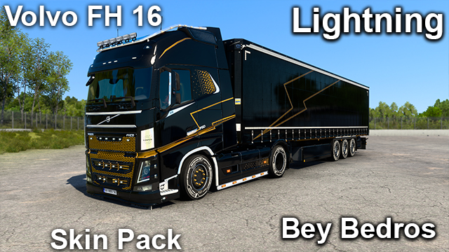 Volvo FH 16 New Design Lightning Skin Pack