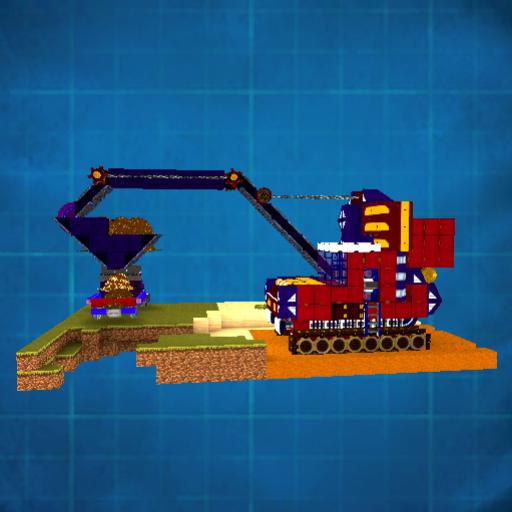 back hoe & dump truck