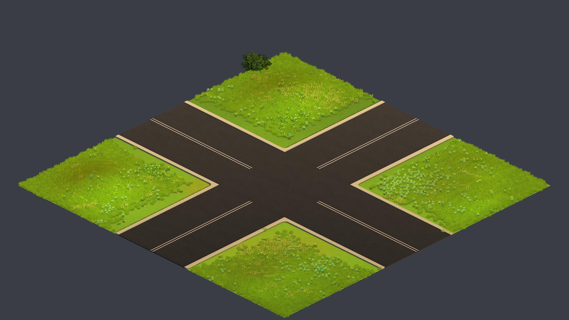 Standard road Four way.tile