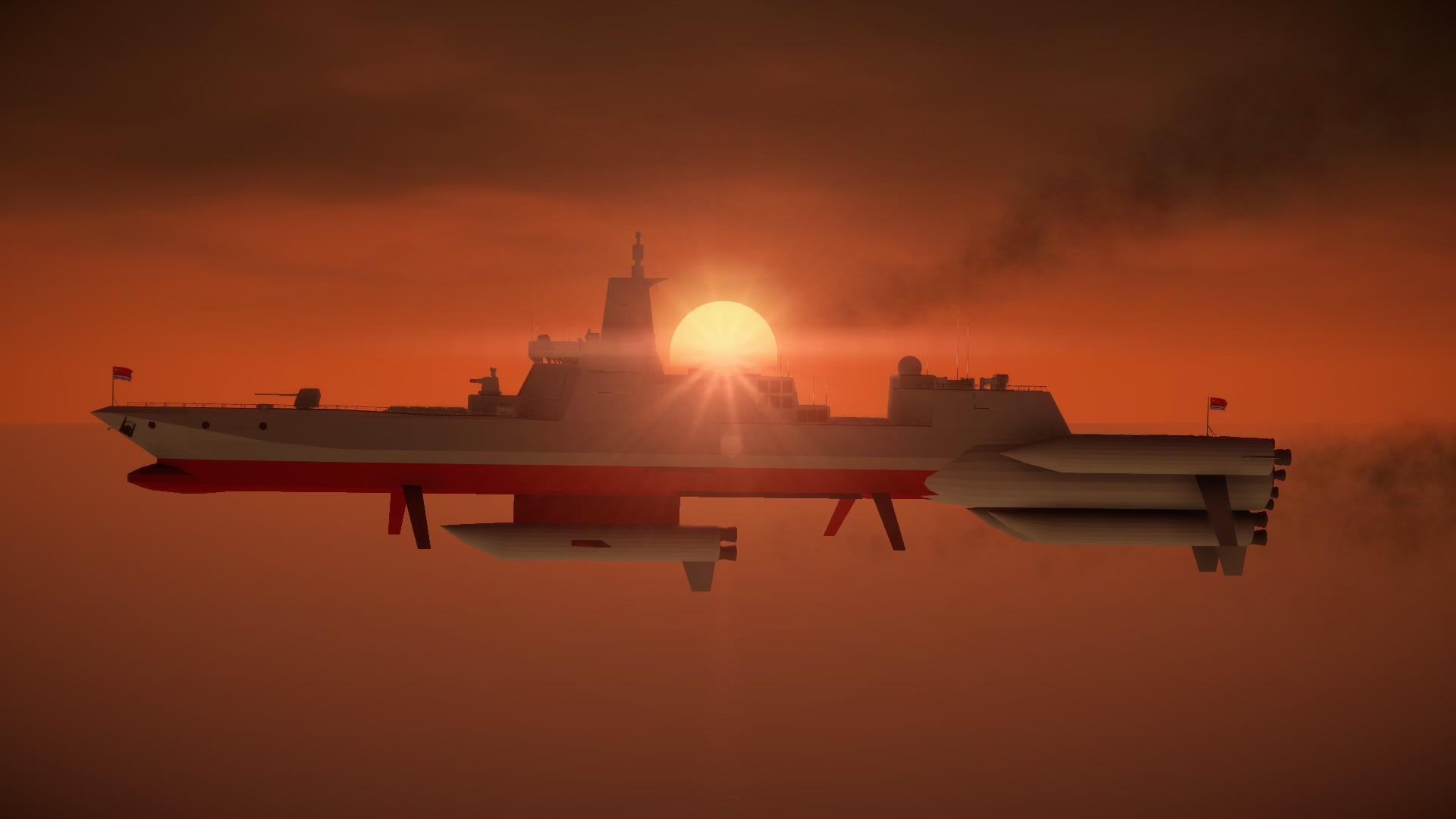 PLAN 055 SPACE WARSHIP