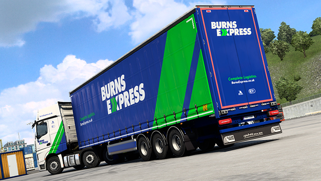 Burns Express - Curtain Side Trailer