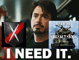 AoR Mercenaries - Unique Steam Tanks submod