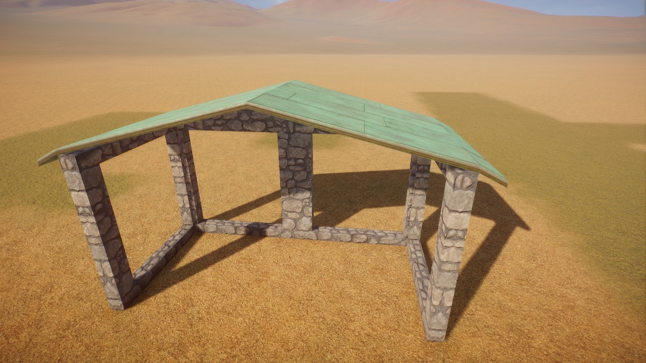 Stone and Copper Shelter Medium sized