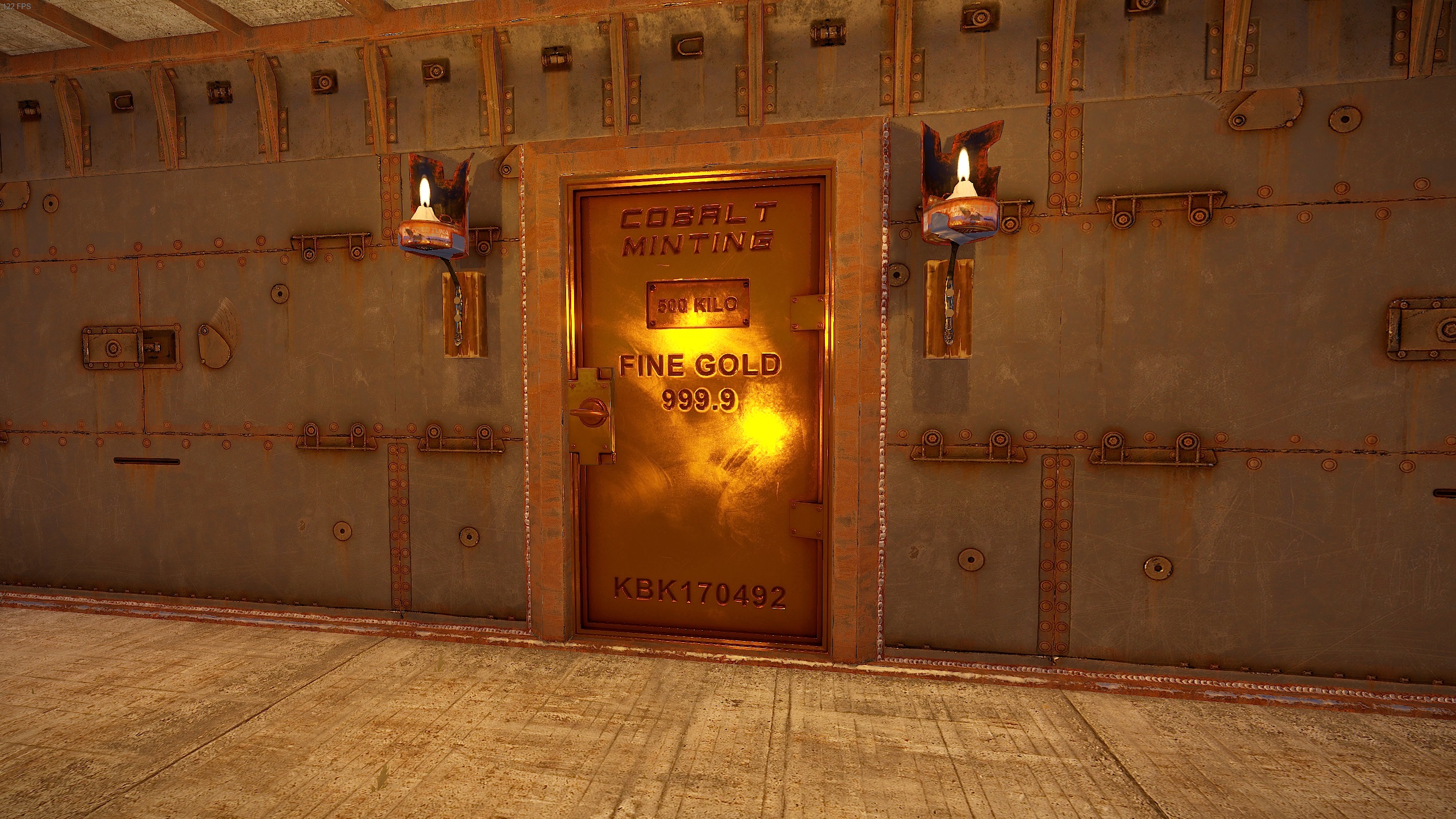 Minted Gold Armored Door