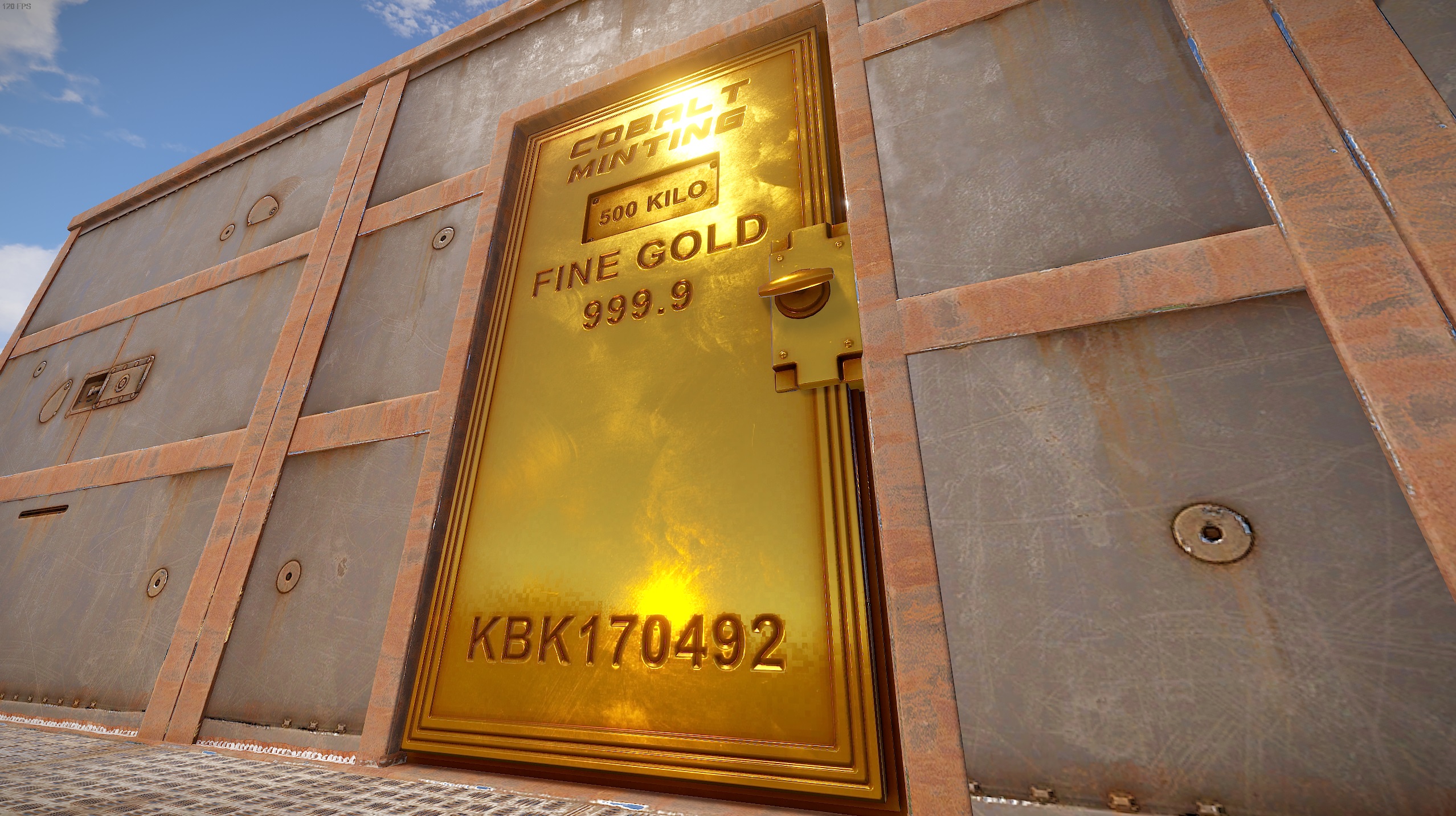 Minted Gold Armored Door