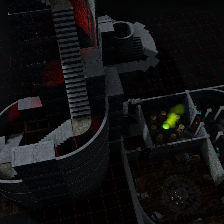 Castel Ravenloft Towers Map 7