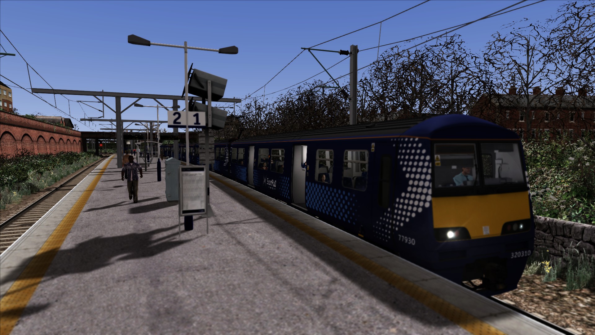 Class 320 Passenger 6 car to Springburn to Milngavie All Stations