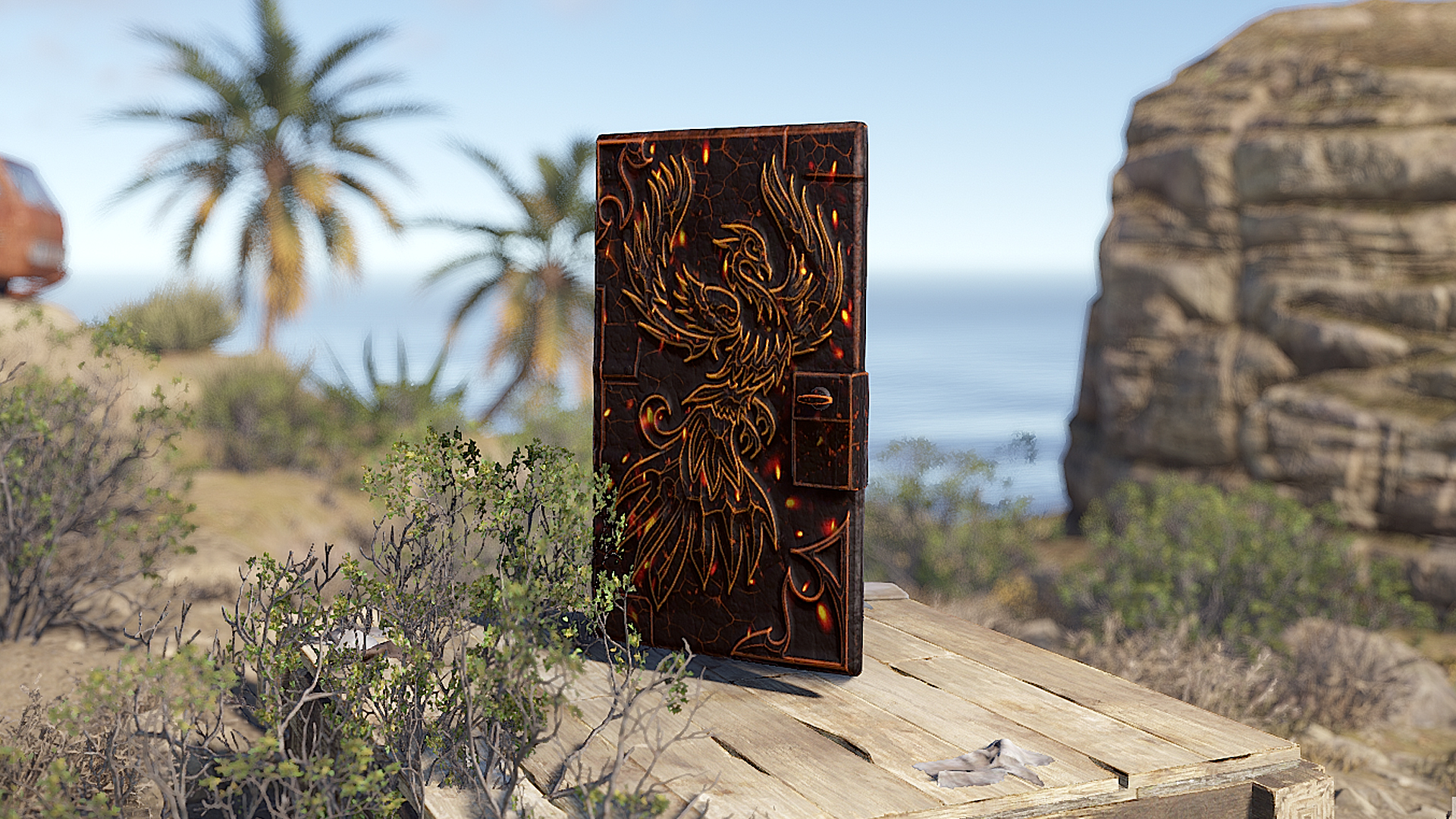 Fire Phoenix Metal Door