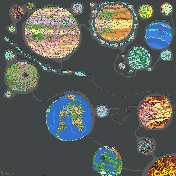 half colonized solar system