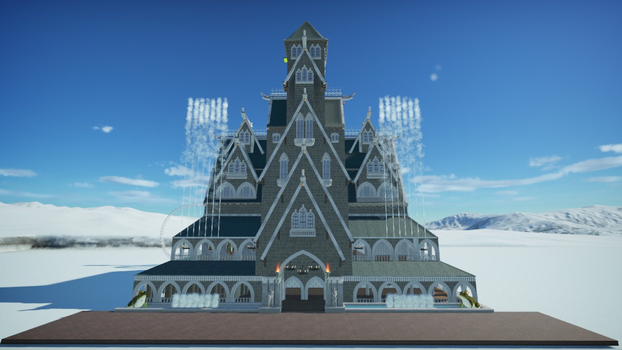 Tower of the snow village    free fall/coasters/flat rides and fire&water show