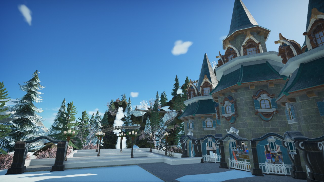 train express snow village
