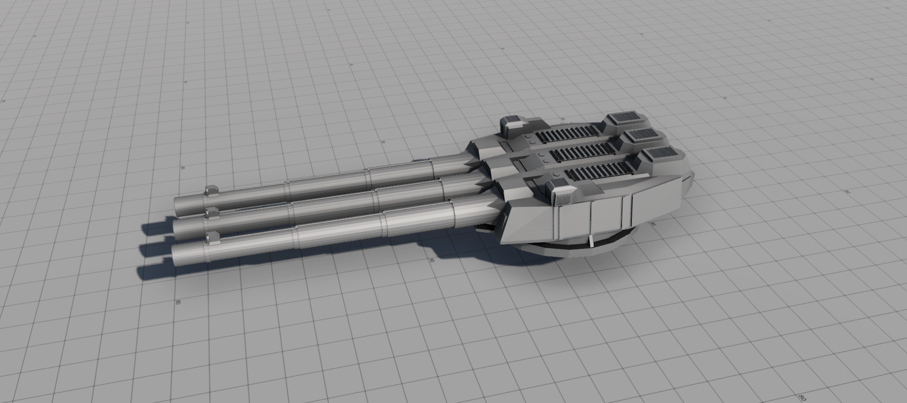 “5000mm Siege Artillery”四联5000mm会战加农炮