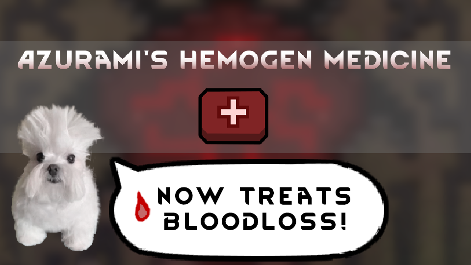 Hemogen Medicine Cures Bloodloss mod preview for RimWorld